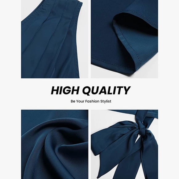 Bodycon One Shoulder Satin Teal Dress M NWT - Picture 5 of 6